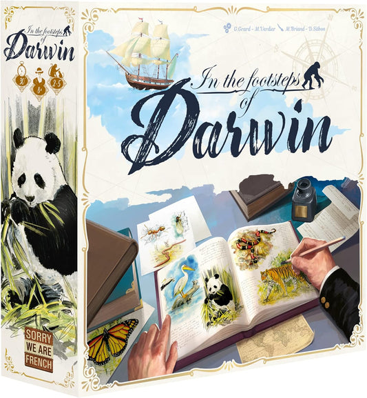 In the Footsteps of Darwin | Tile Laying Board Game | Ages 8+ | 2 to 5 Players | 30 Minutes