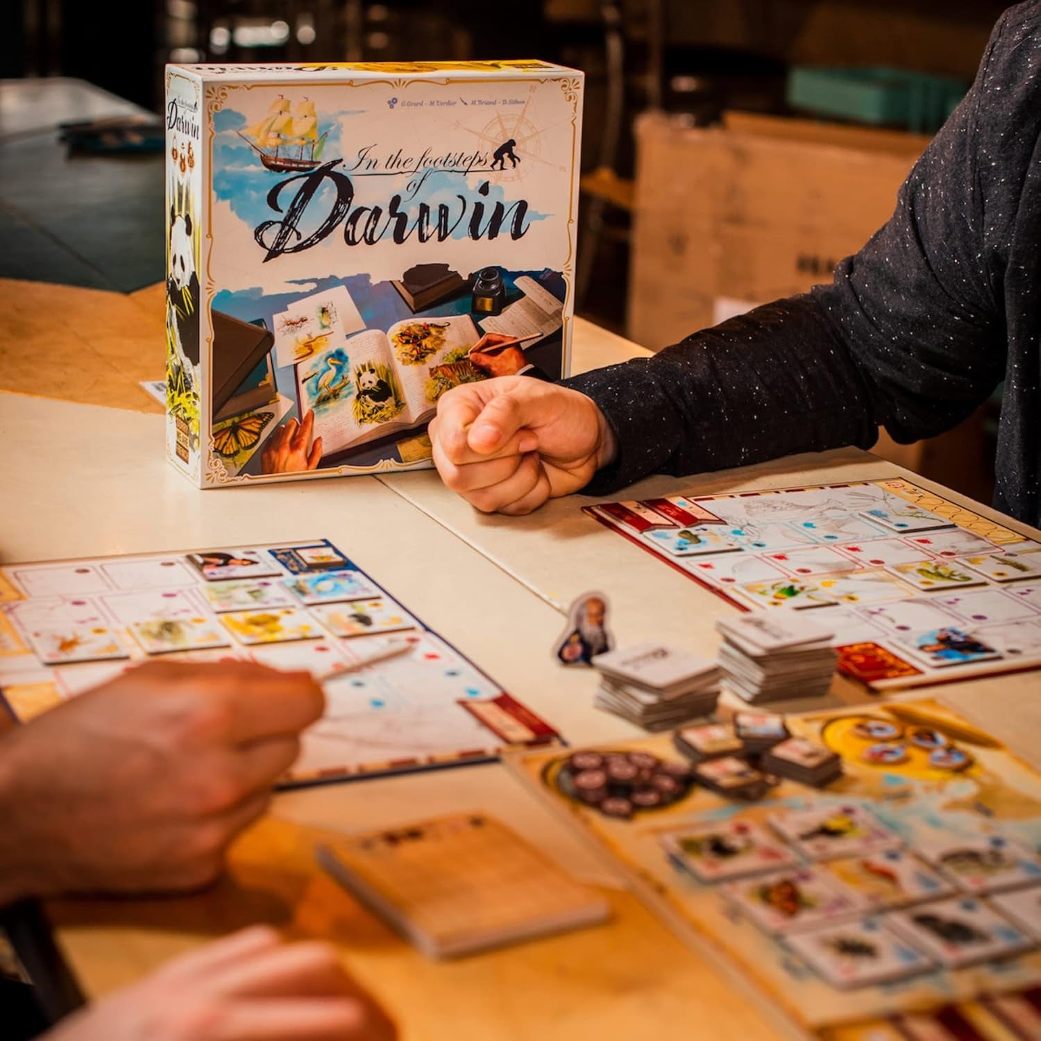 In the Footsteps of Darwin | Tile Laying Board Game | Ages 8+ | 2 to 5 Players | 30 Minutes